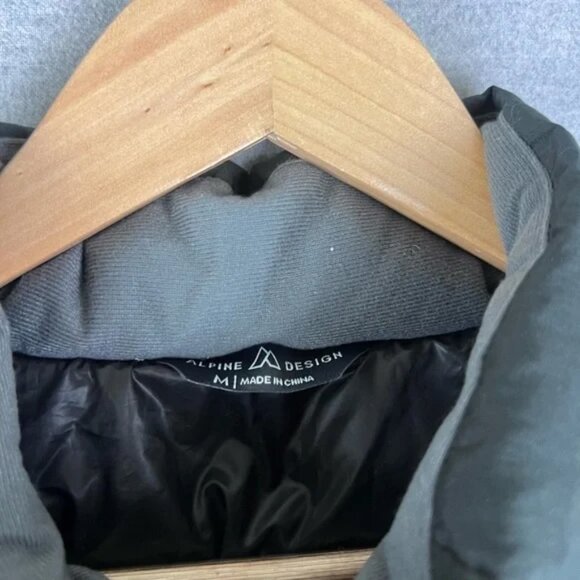 Alpine Design Men's Down Puffer Jacket 650 Size M NWT Real Down (FLAWS) - Picture 3 of 7